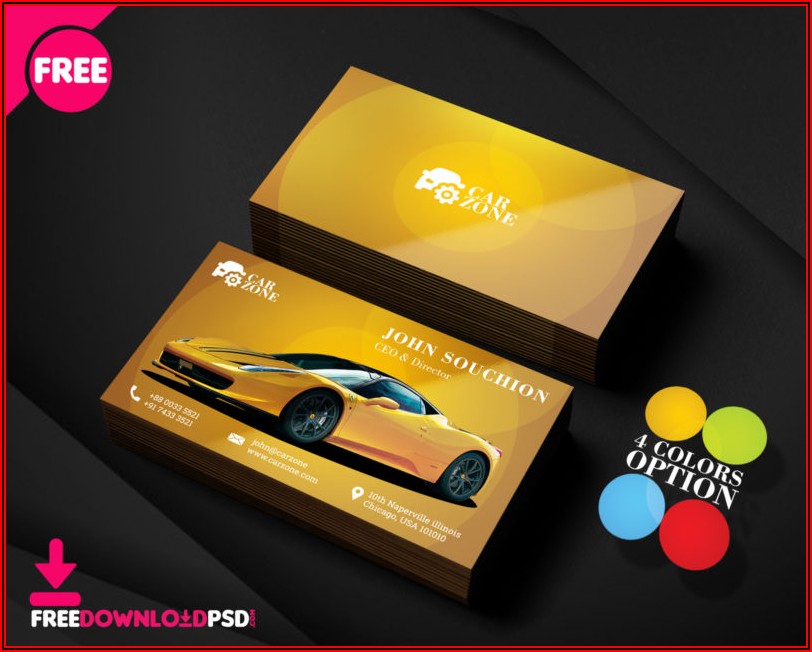 Free Automotive Business Card Templates Download