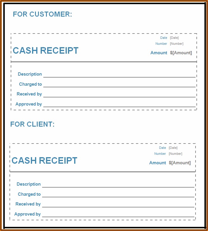 Free Cash Receipt Format In Word