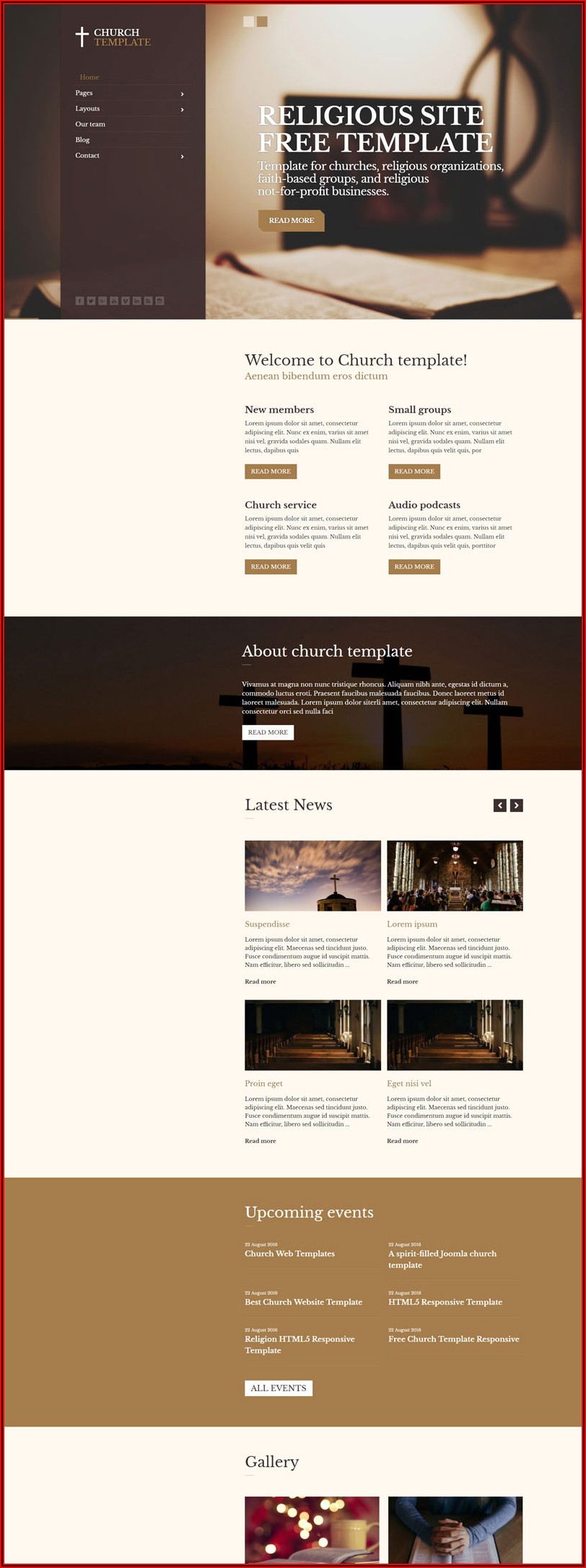 Free Download Website Templates For Churches