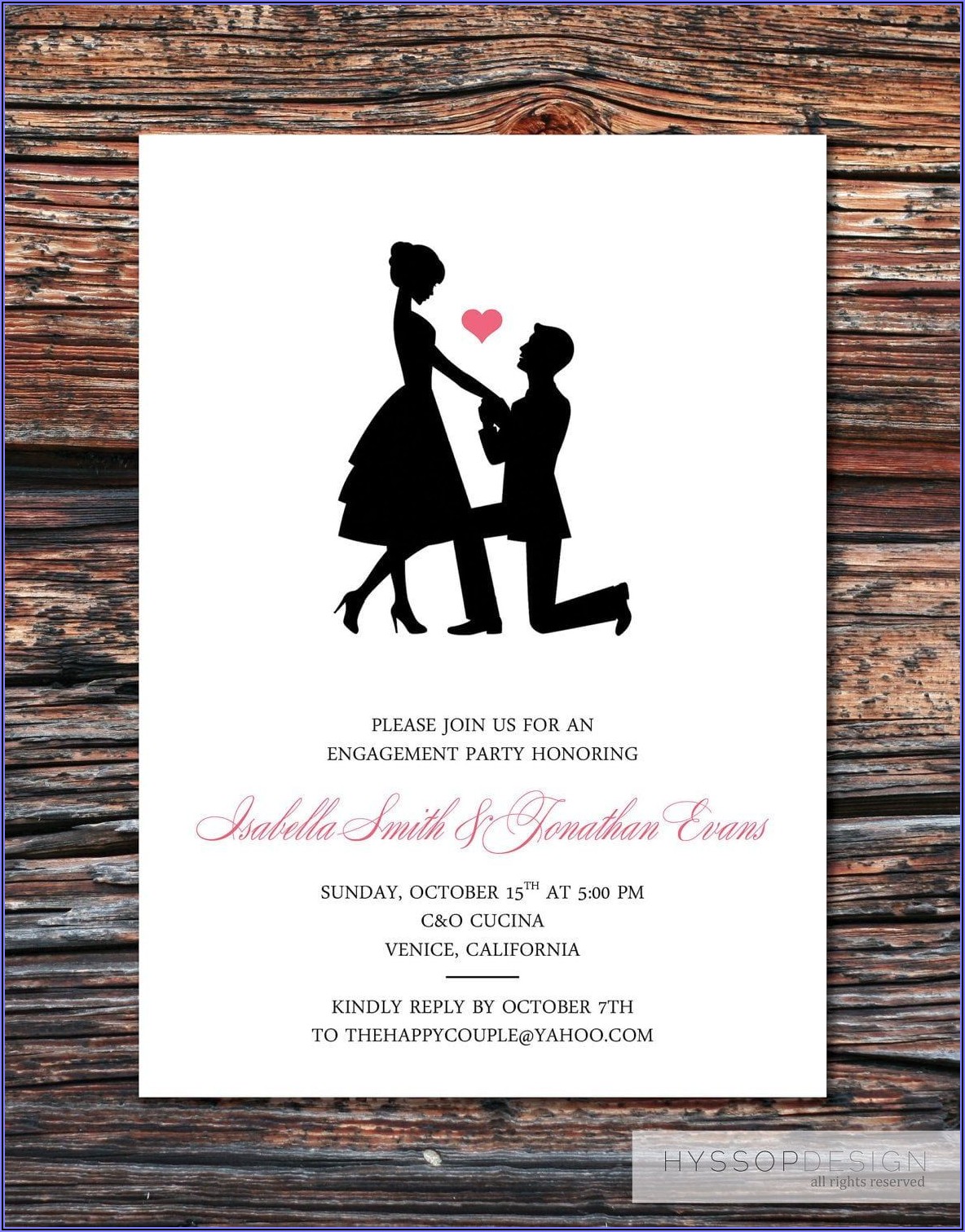 Free Engagement Party Invitation Templates