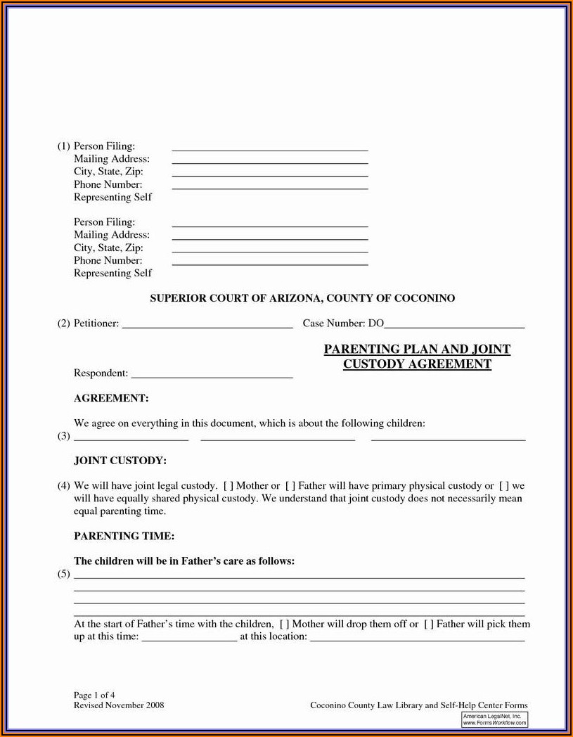 Free Printable Emergency Custody Forms
