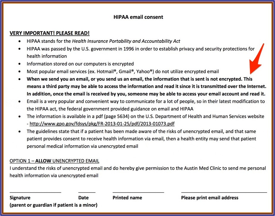 General Hipaa Release Form Texas
