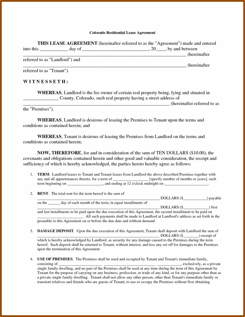 House Lease Forms