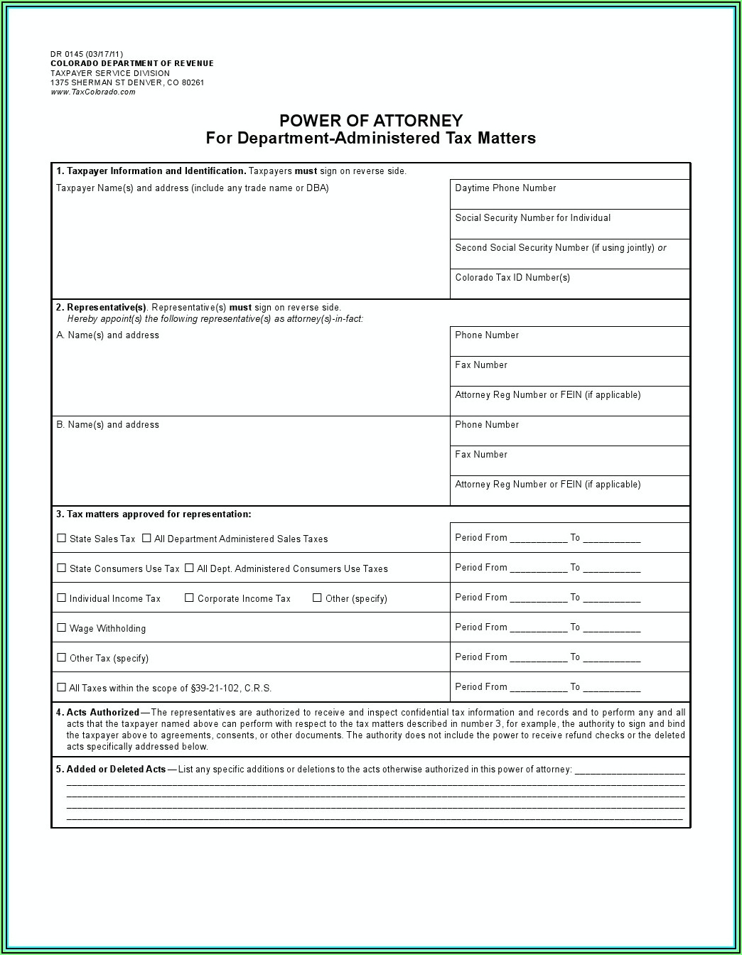 Lasting Power Of Attorney Forms Download