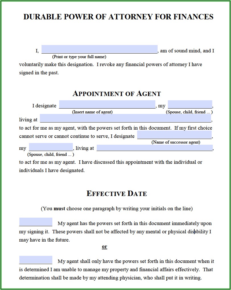 Michigan Business Power Of Attorney Form