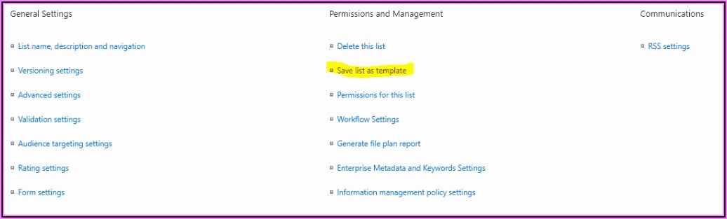 Sharepoint Online List Template Gallery Missing