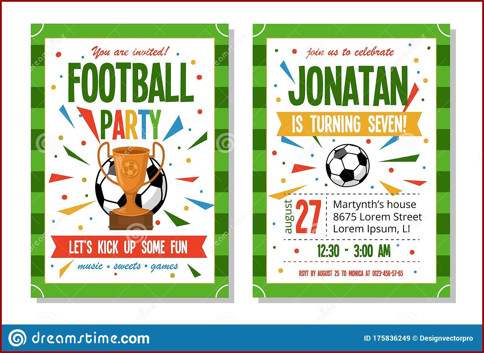 Soccer Theme Invitation Template Free