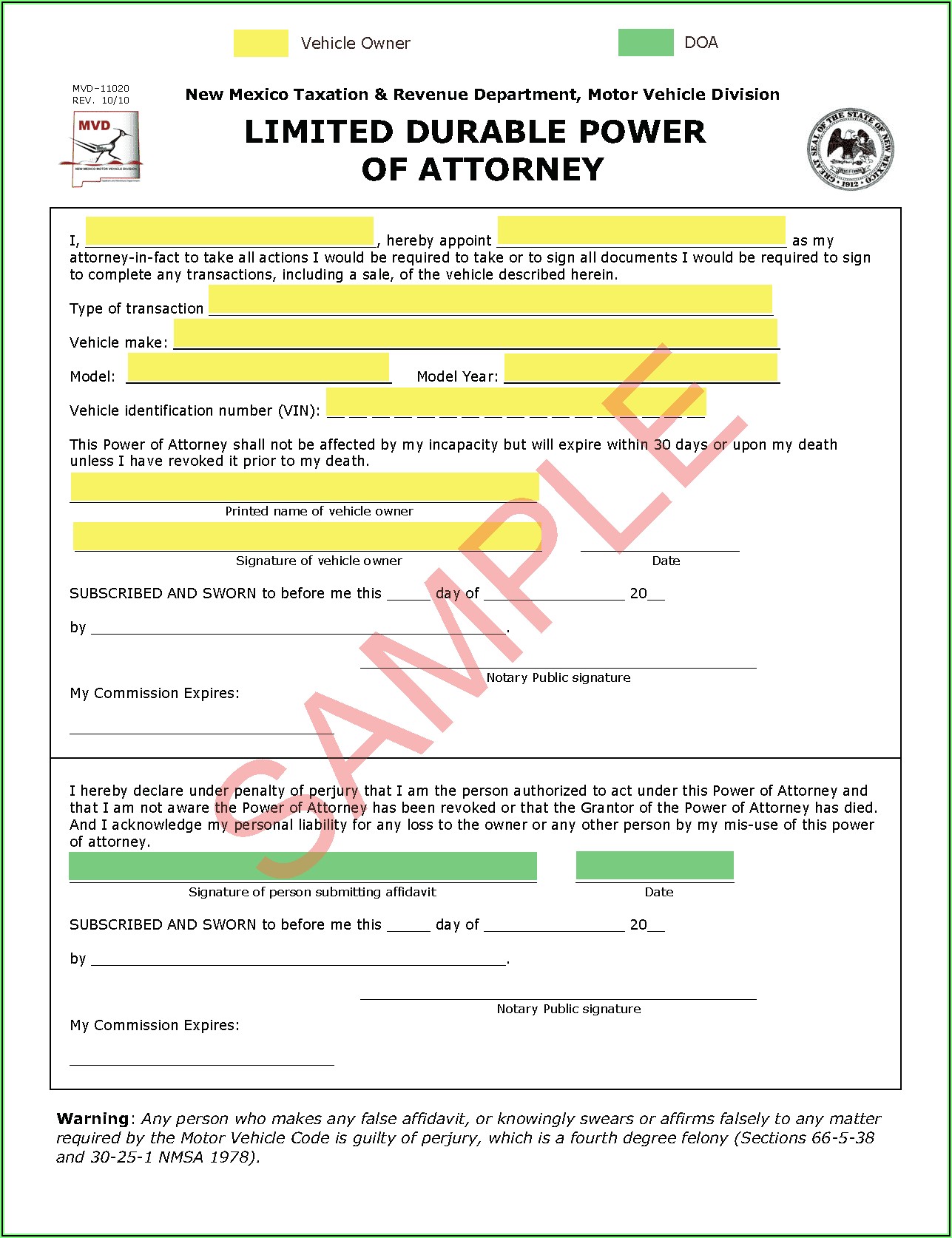 Where Can I Get A Blank Durable Power Of Attorney Form