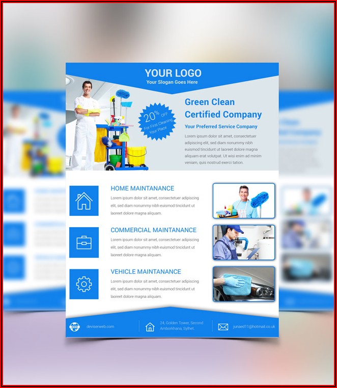 Cleaning Service Flyer Templates