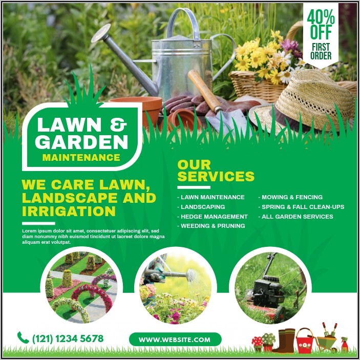 Downloadable Free Lawn Care Flyer Template For Microsoft Word
