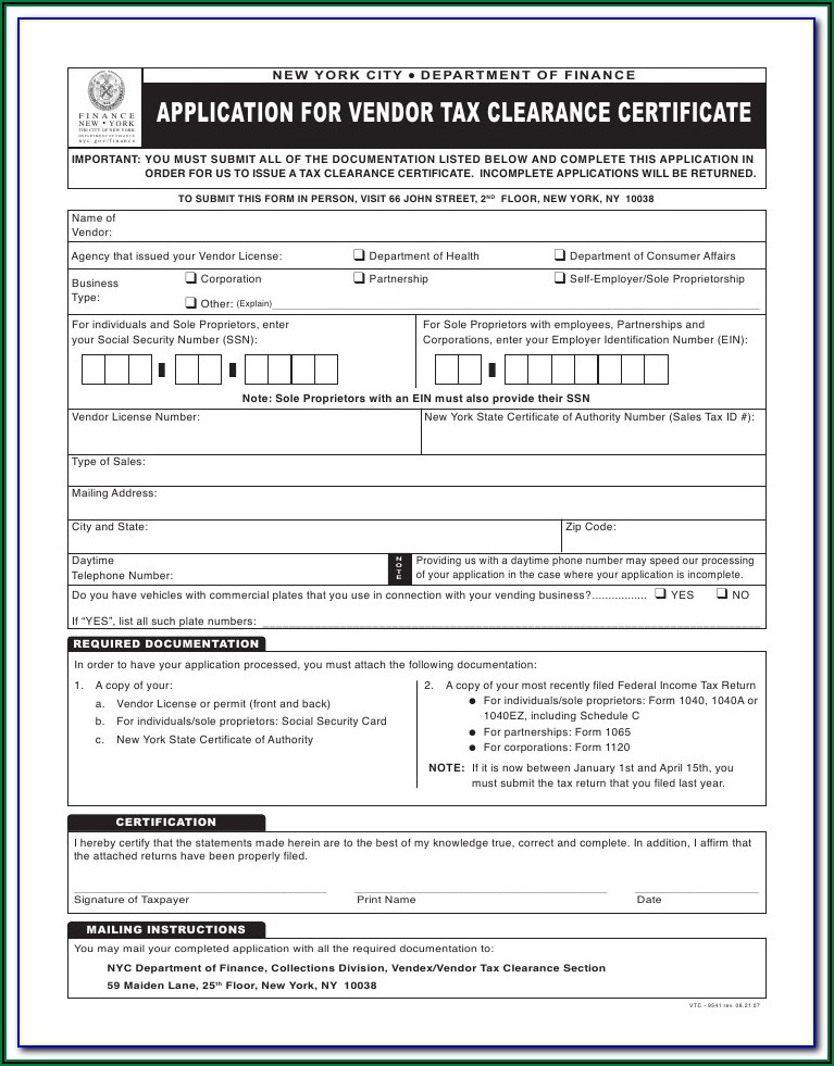 Fbi Clearance Form Fd 258