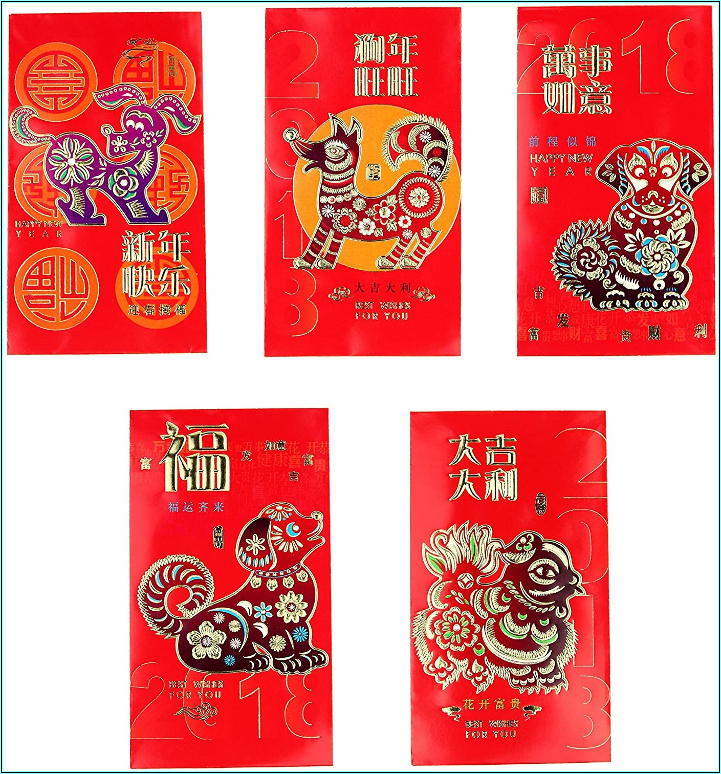 Feng Shui Red Envelope Coins