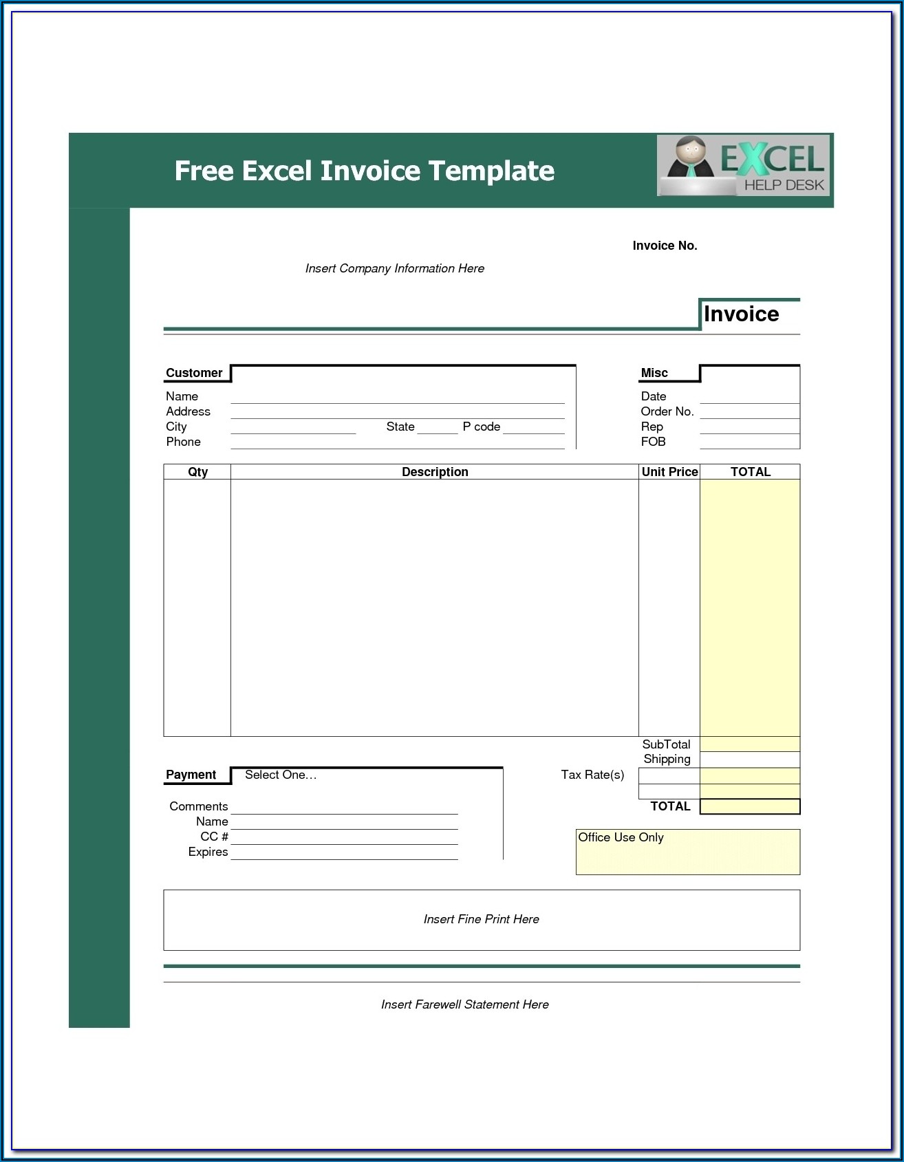Free Aia G702 Excel Template