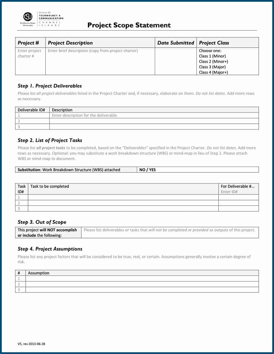 Free Ms Word Project Management Templates