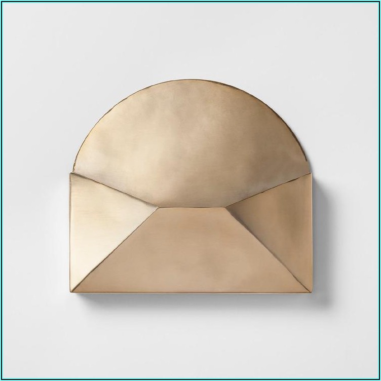 Gold Metal Envelope Wall Decor