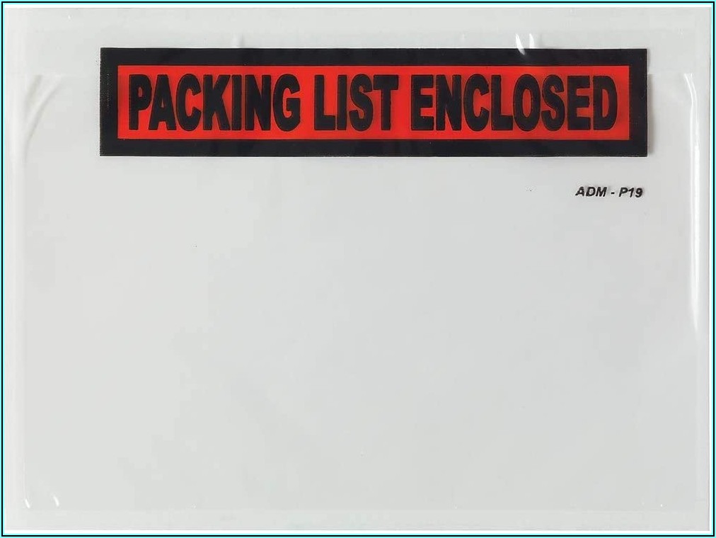 Packing List Envelopes Staples
