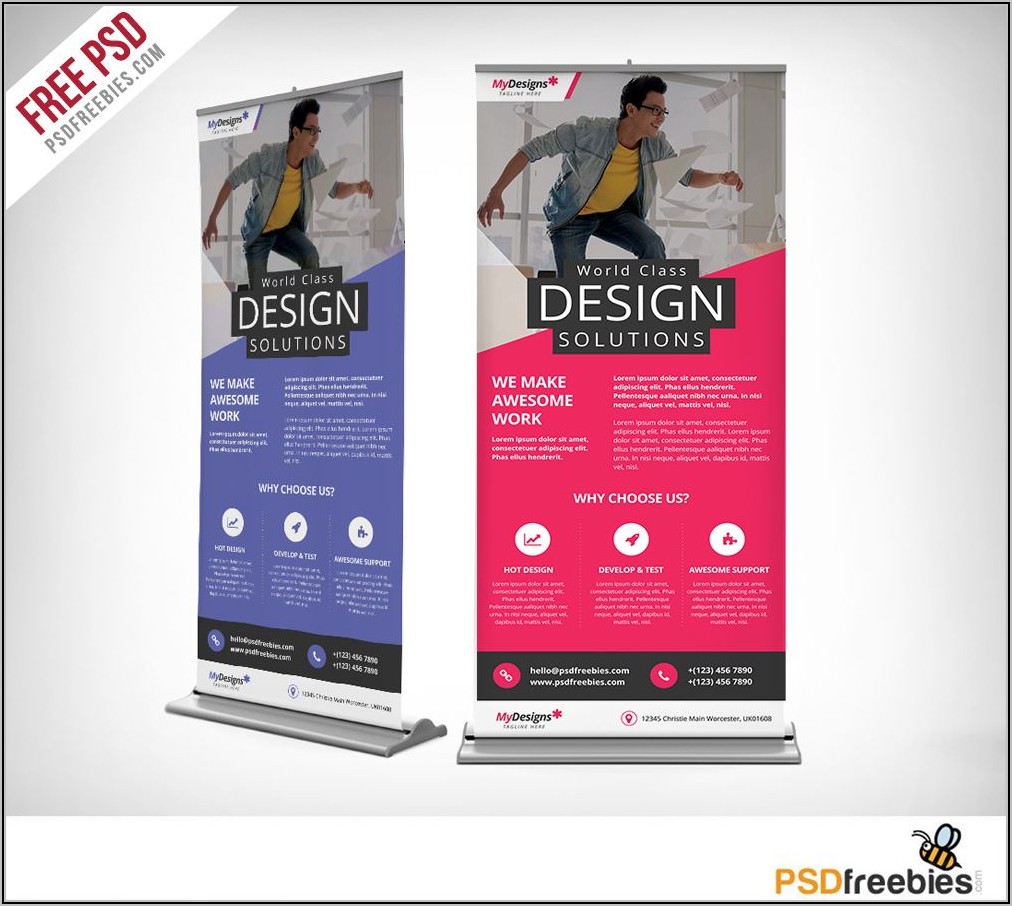 Pull Up Banner Template Free