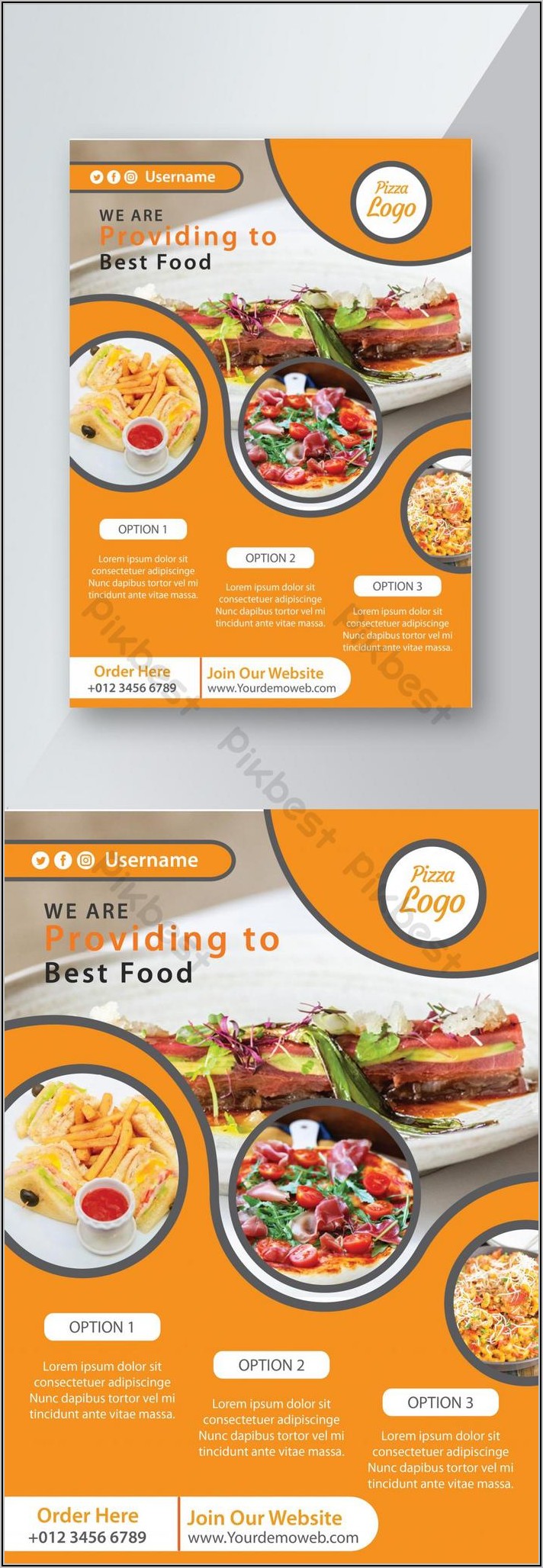 Restaurant Flyer Template Ai Free Download