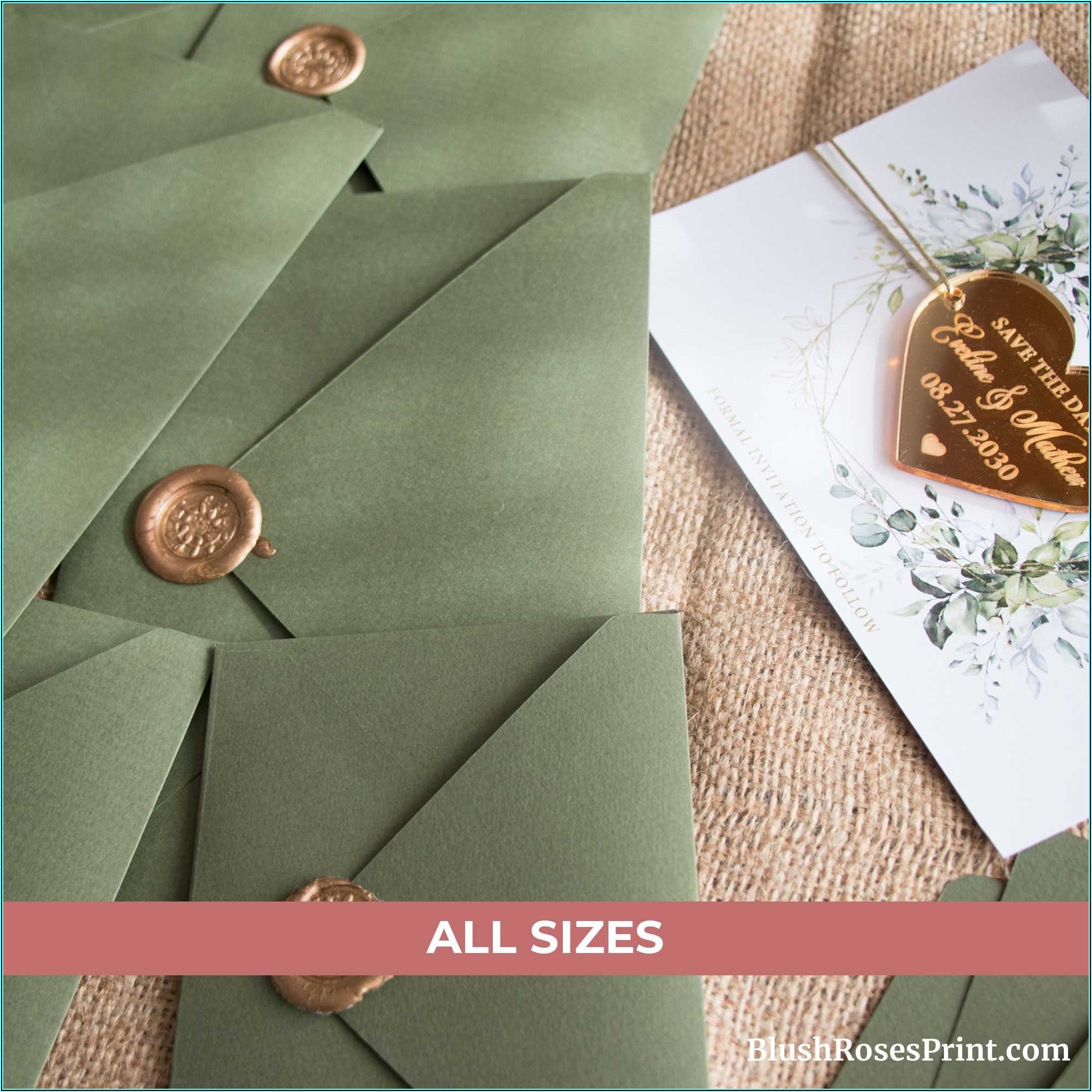 Sage Green A7 Envelopes