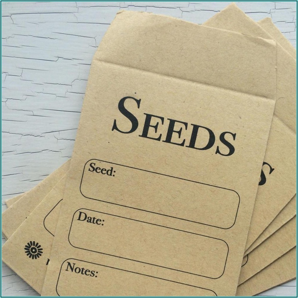 Self Sealing Seed Envelopes