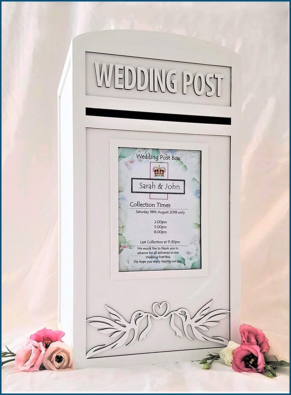 Wedding Post Box Insert Template