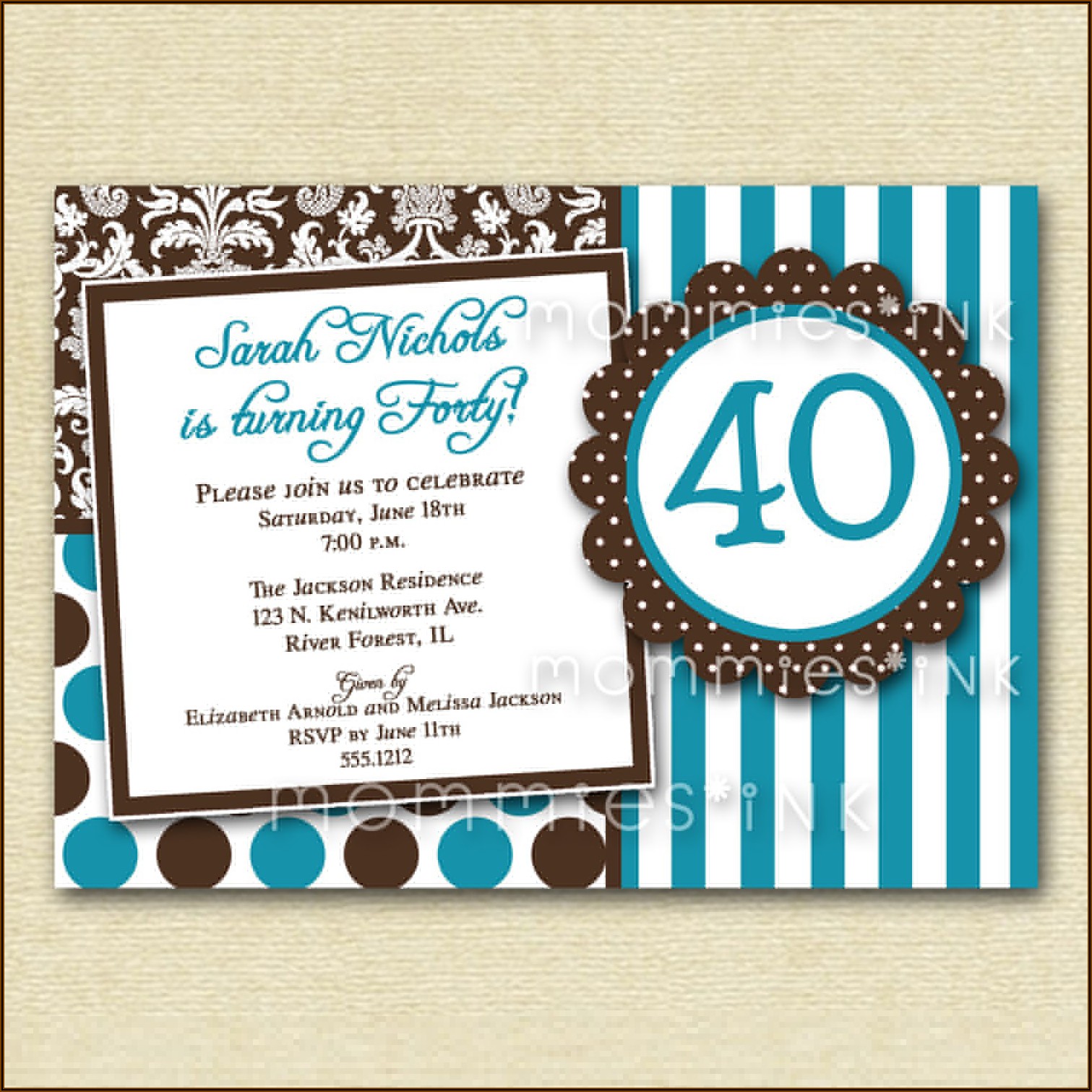 40th Birthday Invitation Ideas For Her