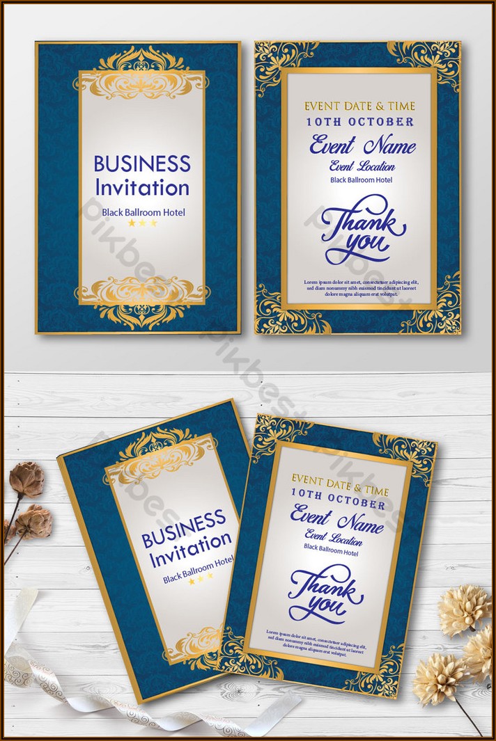 Free Templates For Business Invitation Card