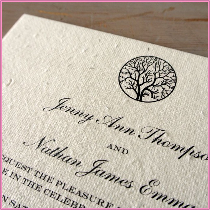 Seed Paper Wedding Invitations Australia