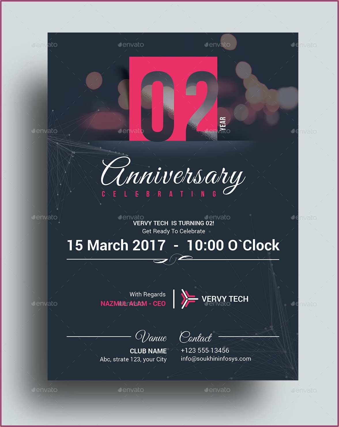 10 Year Business Anniversary Invitation Wording