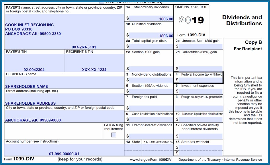 1099 Misc Form 2019 Free