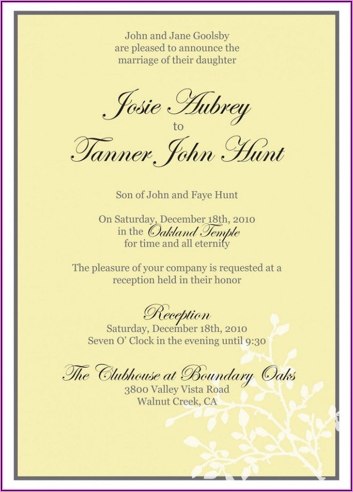 Brother Marriage Invitation Quotes To Invite Friends