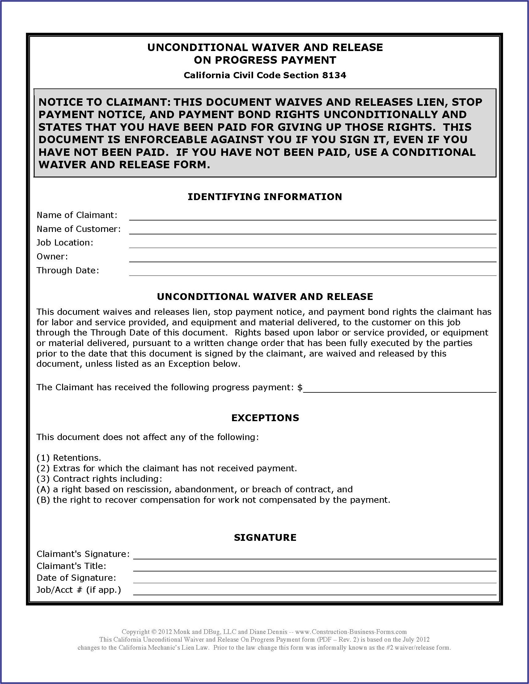 California 20 Day Preliminary Notice Form Pdf