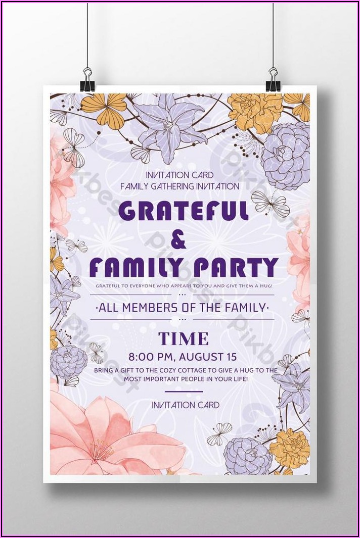 Family Gathering Invitation Templates
