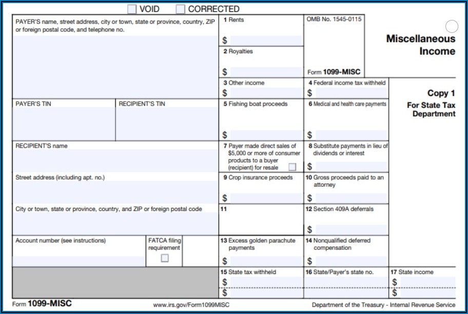 Free Fillable 1099 Misc Form 2020