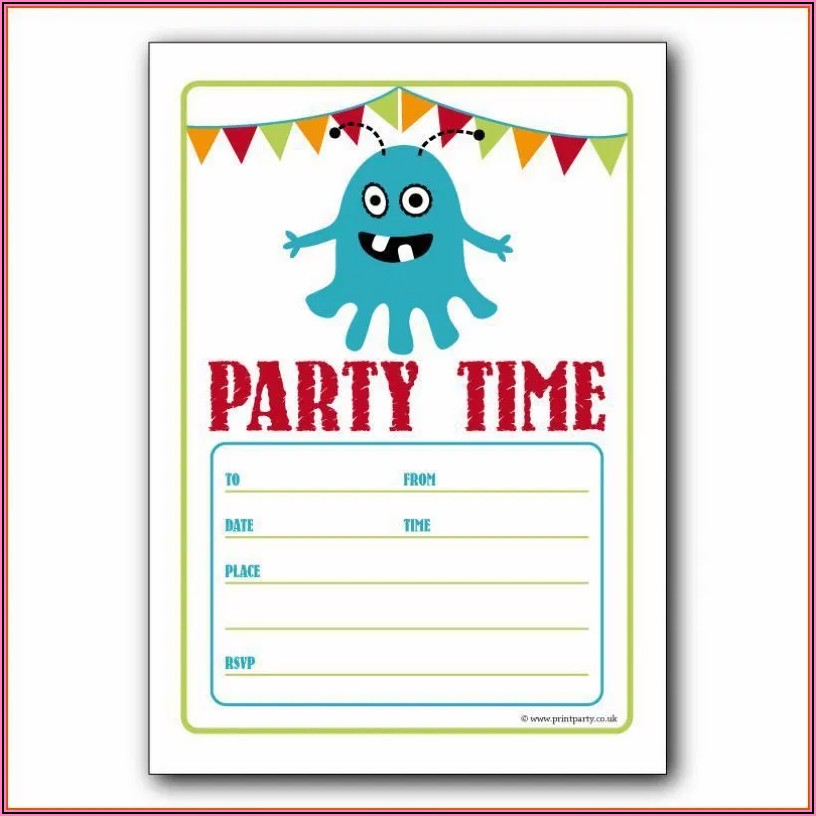 Free Online Birthday Party Invitation Templates