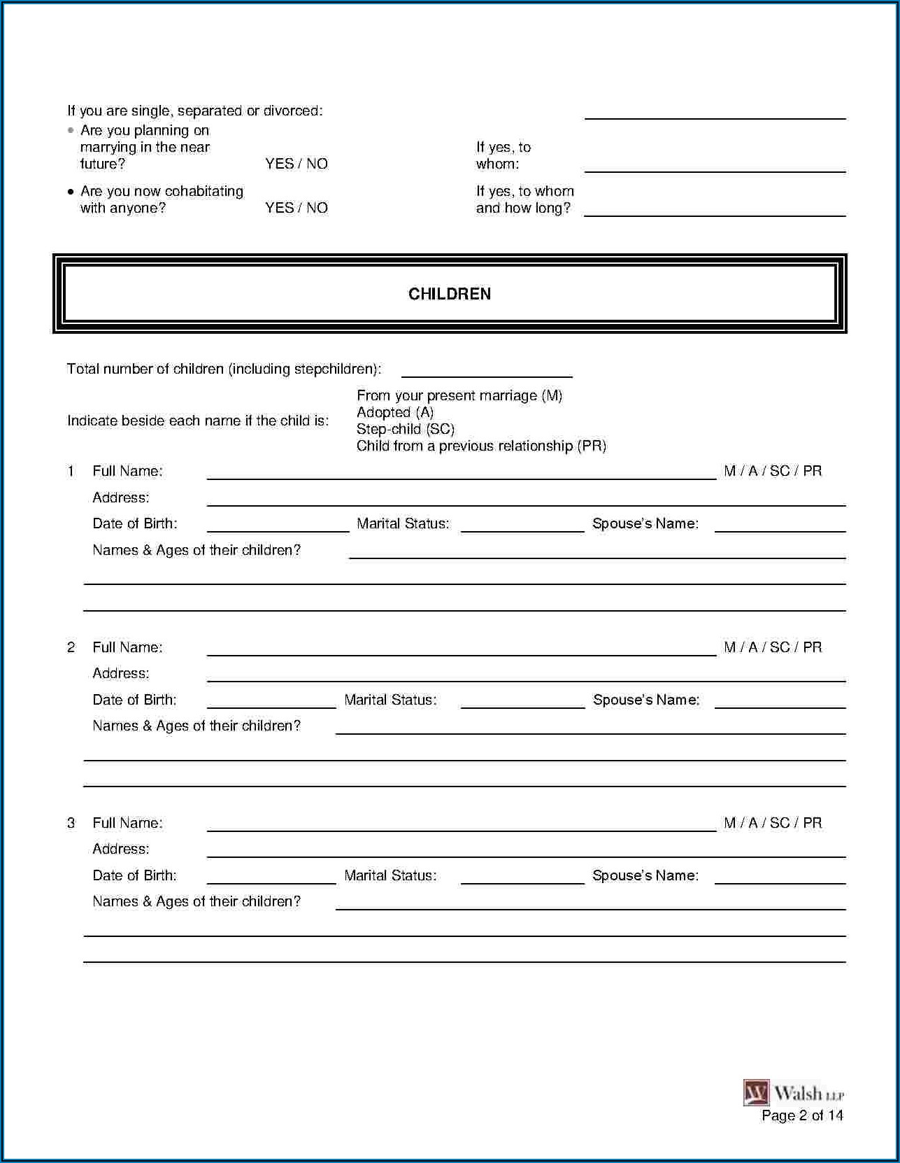 Free Postnuptial Agreement Template Canada