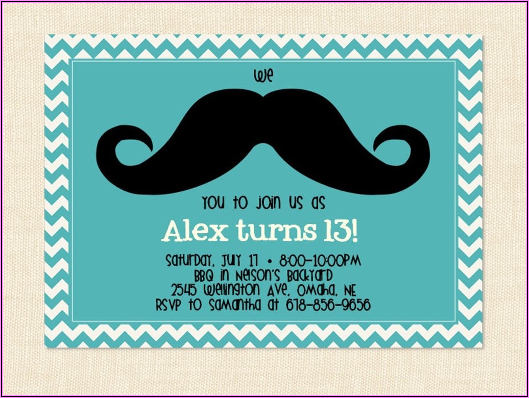 Free Printable Birthday Invitations For 12 Year Old Boy