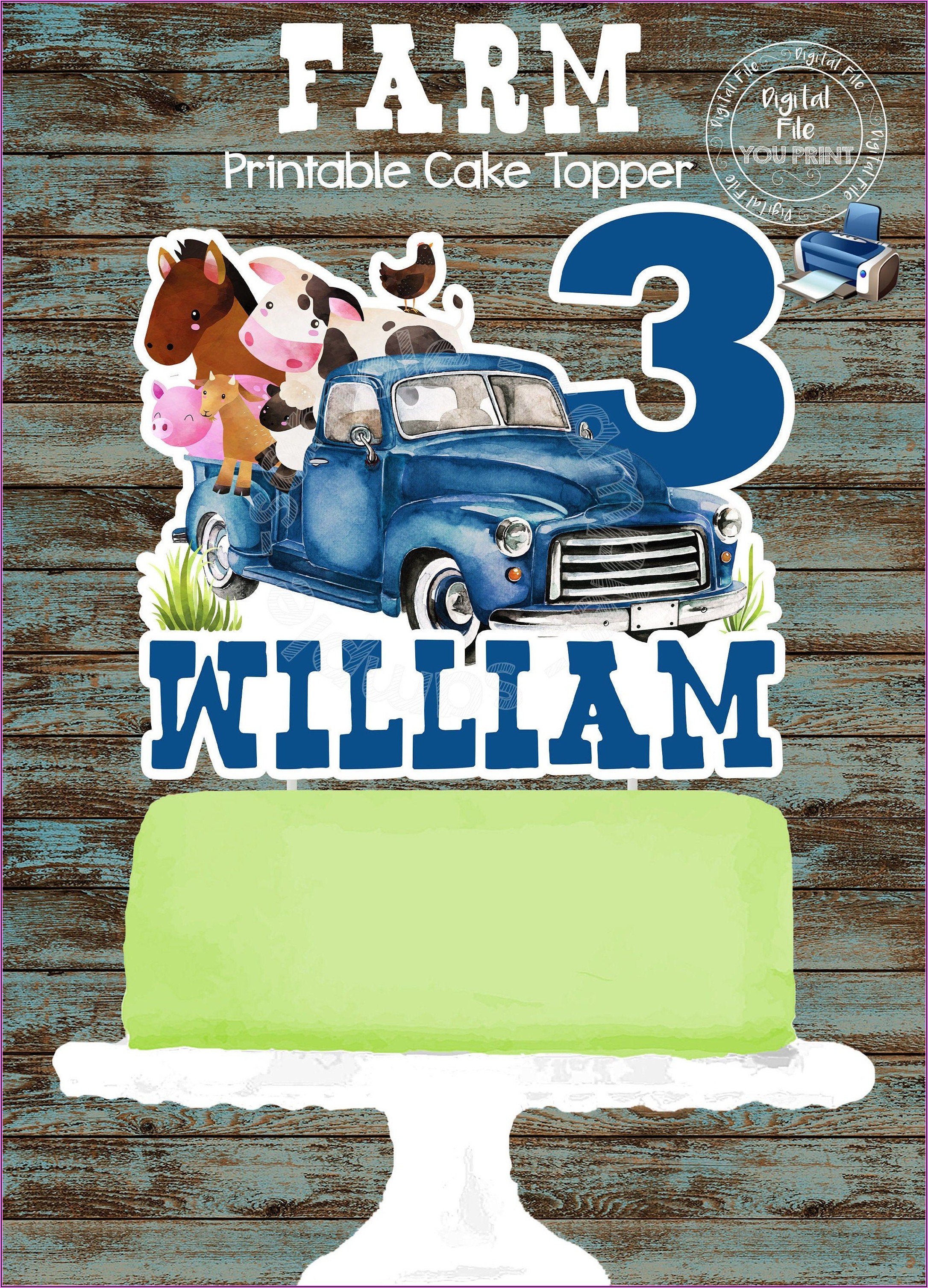 Little Blue Truck Party Invitations