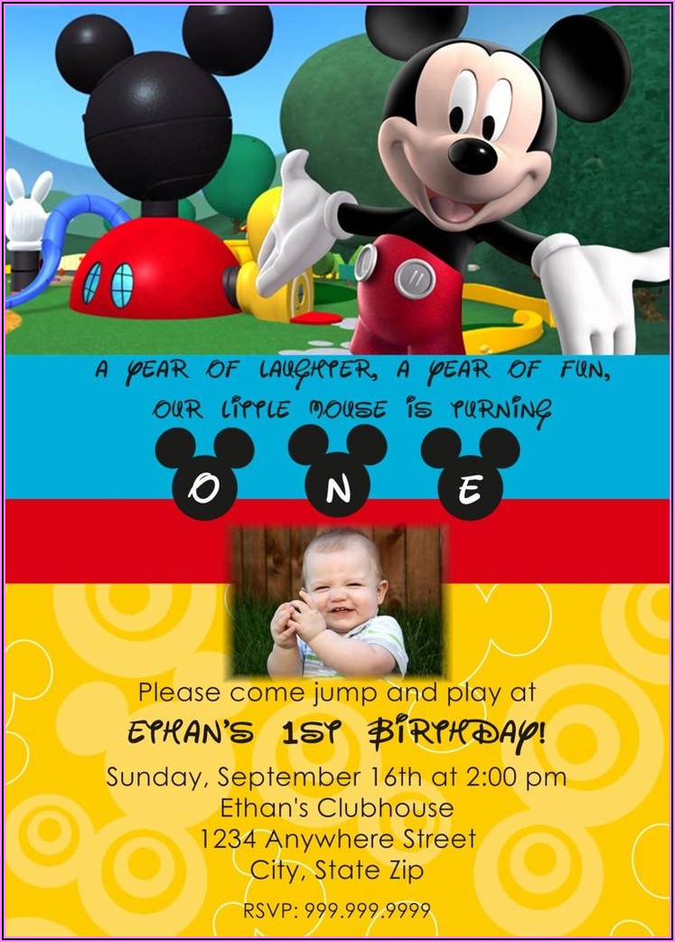 Mickey Mouse Clubhouse Online Invitations