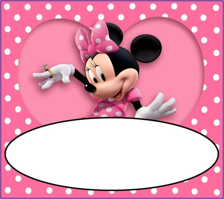 Minnie Mouse Birthday Invitations Template