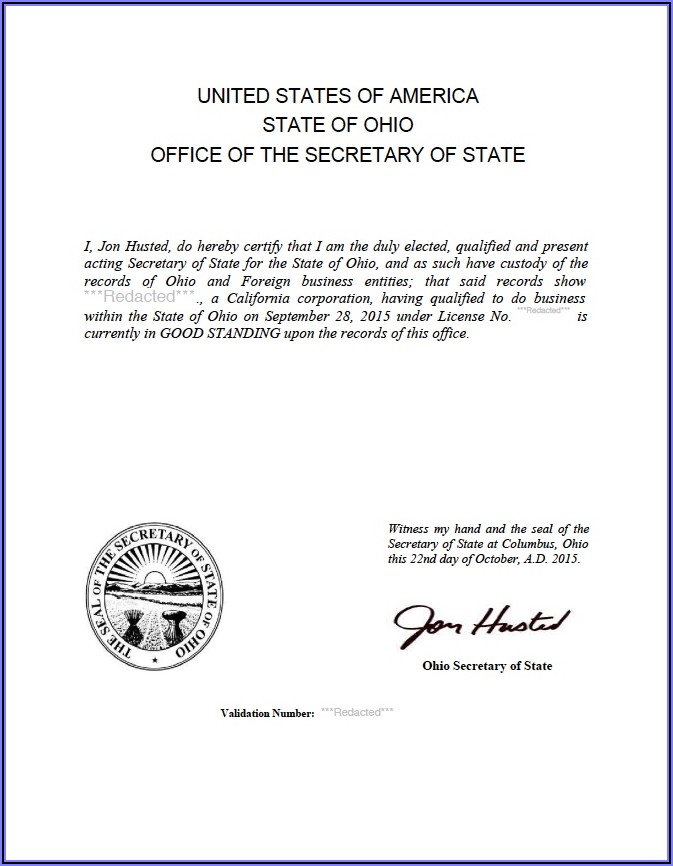 Ohio Secretary Of State Llc Forms