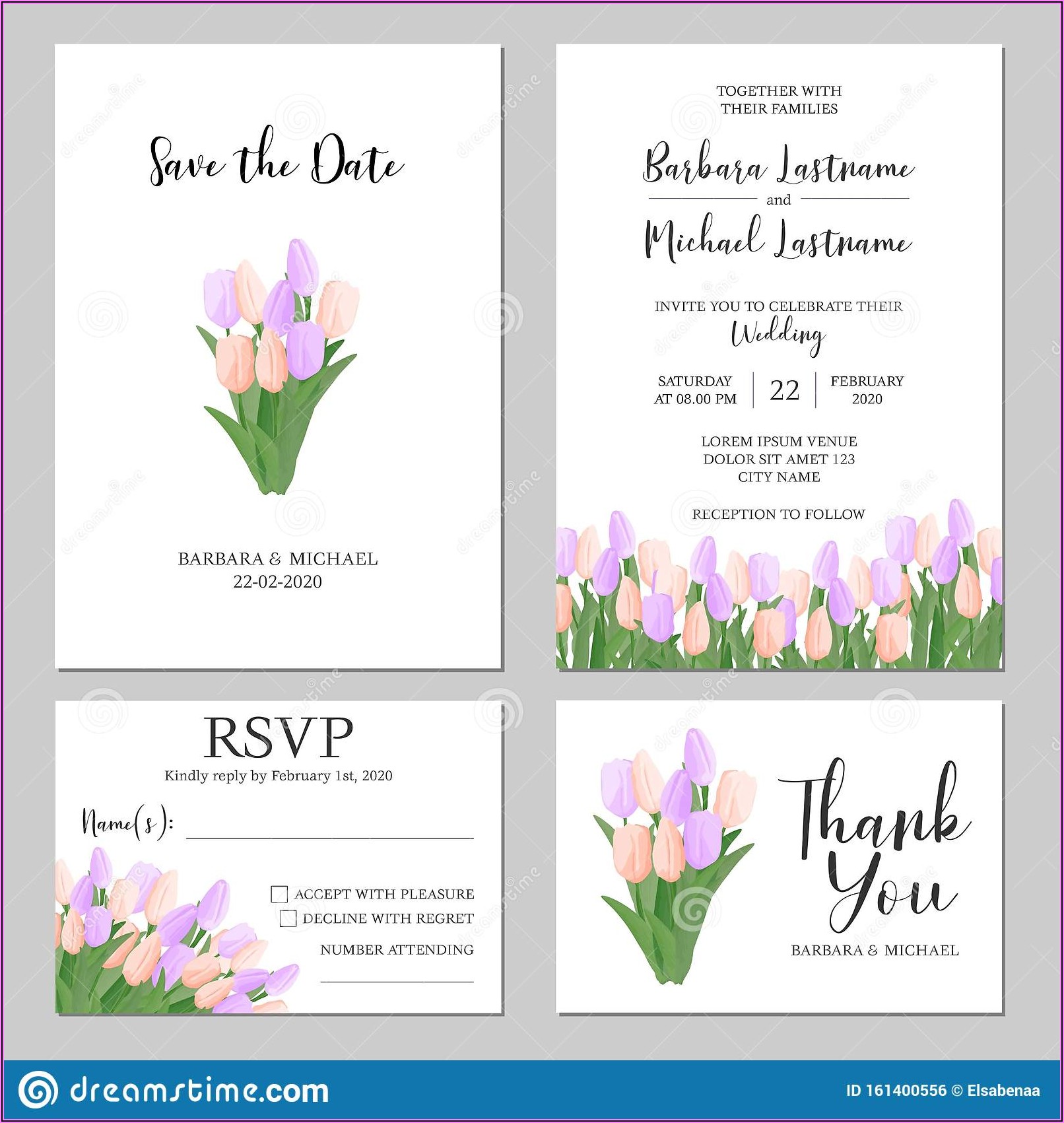 Pastel Floral Invitation Template