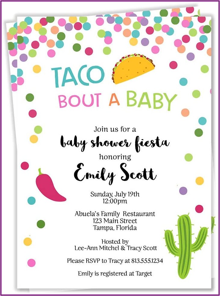 Taco Bout A Baby Boy Invitations
