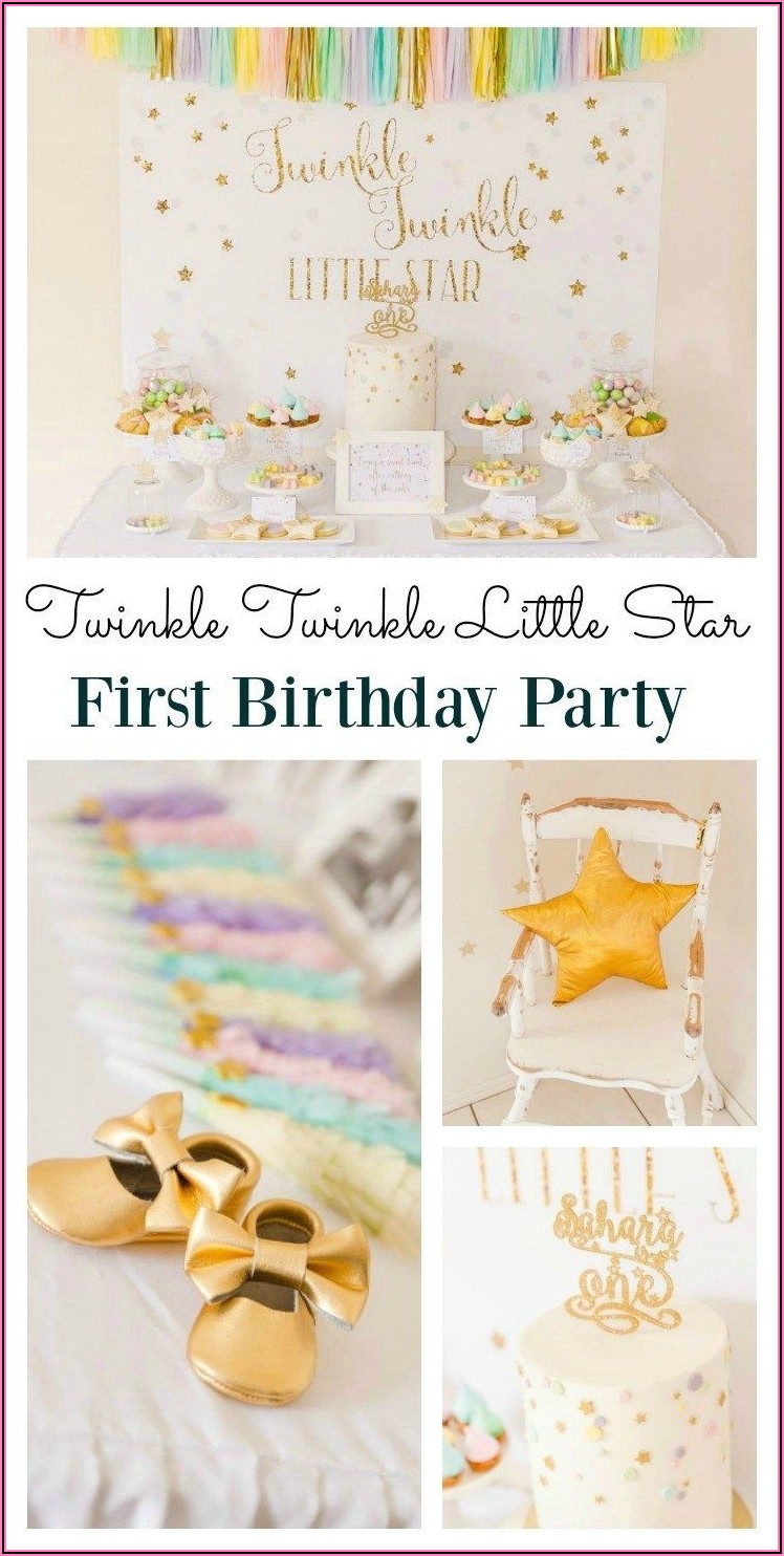 Twinkle Twinkle Little Star First Birthday Party