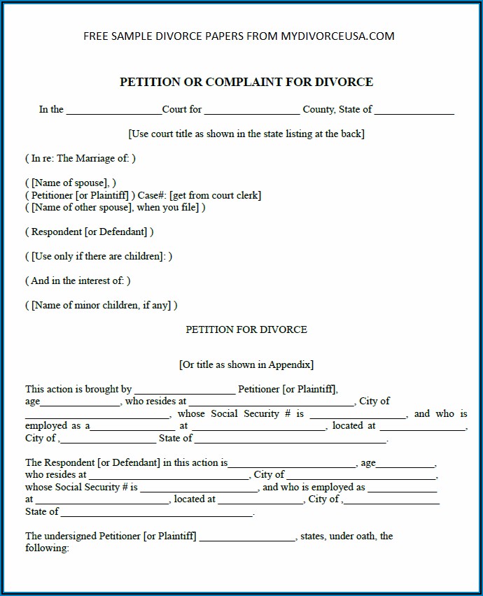 Virginia Uncontested Divorce Forms Free