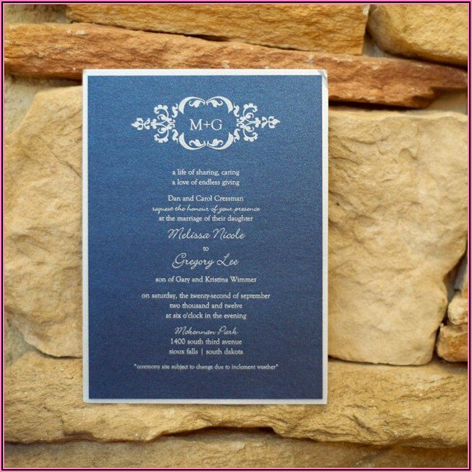 Wedding Invitations Sioux Falls Sd