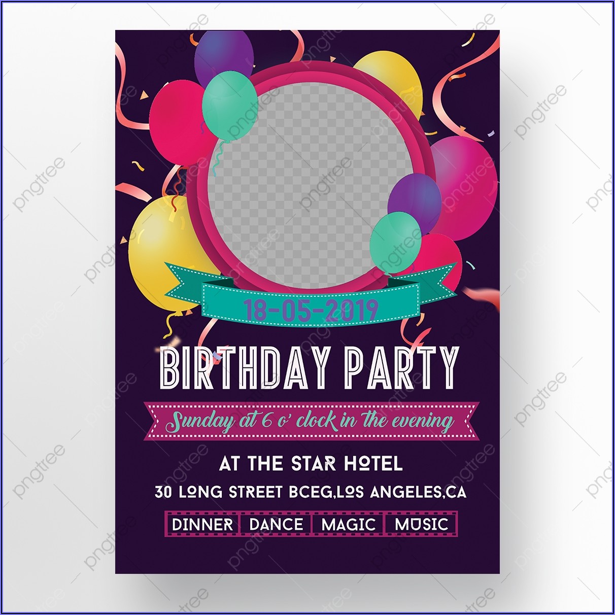 Birthday Invitation Card Psd Free Download