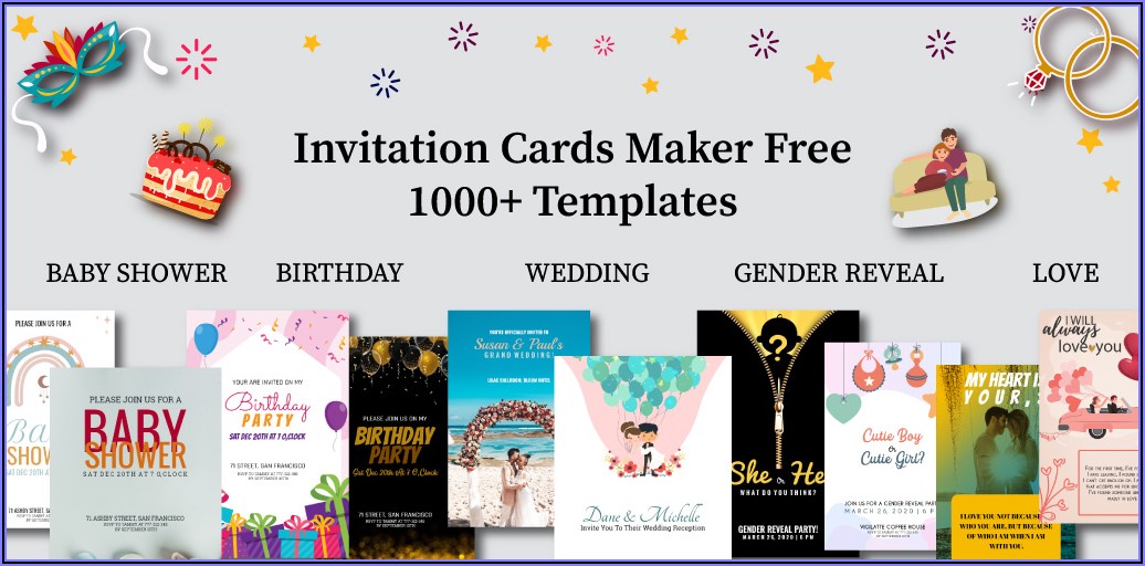 Birthday Party Invitation Card Design Free Download