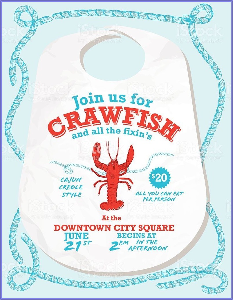 Crawfish Boil Invitation Template Free