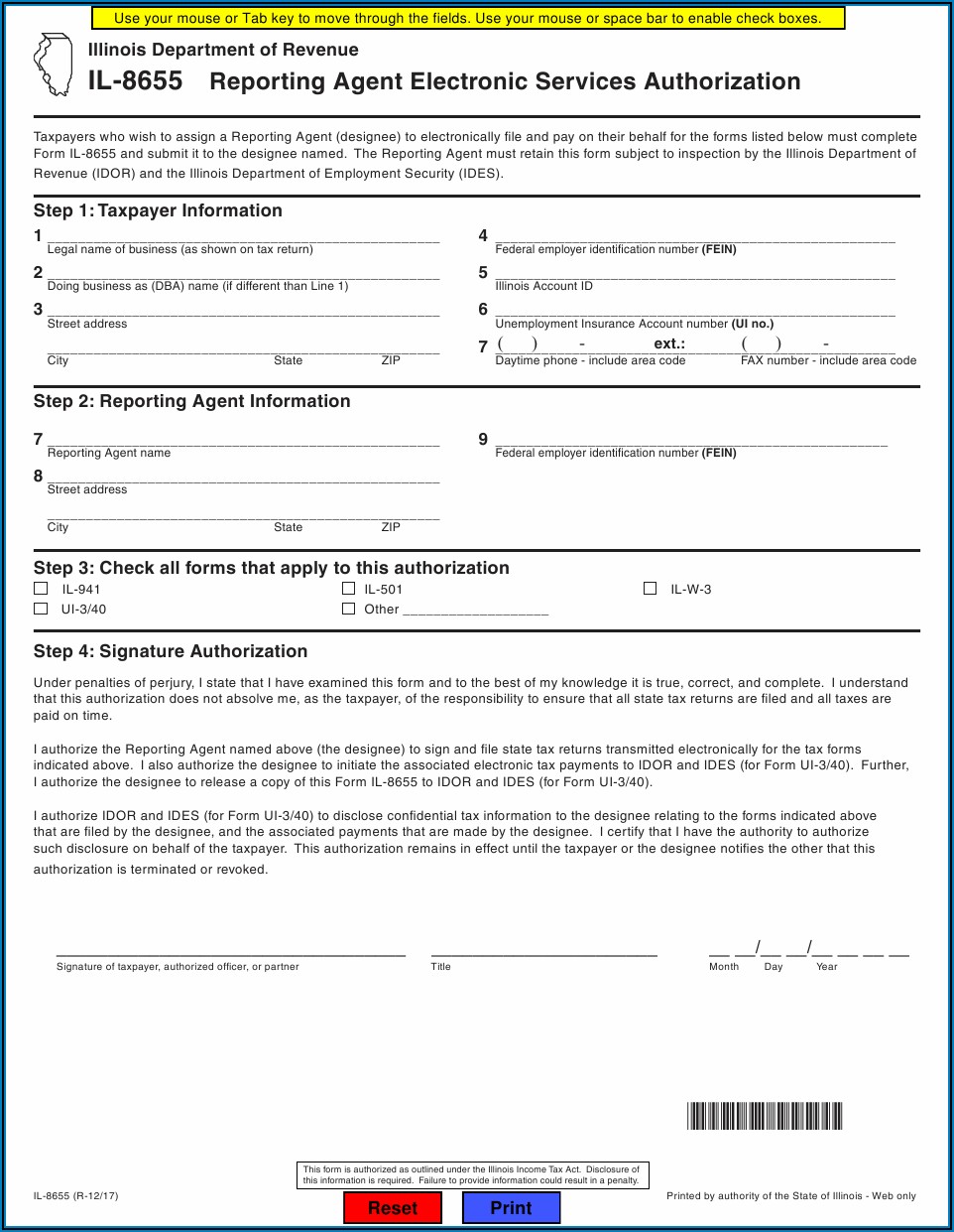 Dba Application Form Illinois